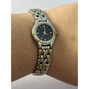 VTG Pulsar Watch Two Tone Gold Silver Water Resist Japan Mvmt Untested